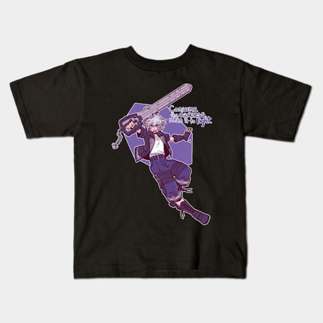 Countdown To Kh3 7 Days Of Light Riku Kids T-Shirt by TaivalkonAriel